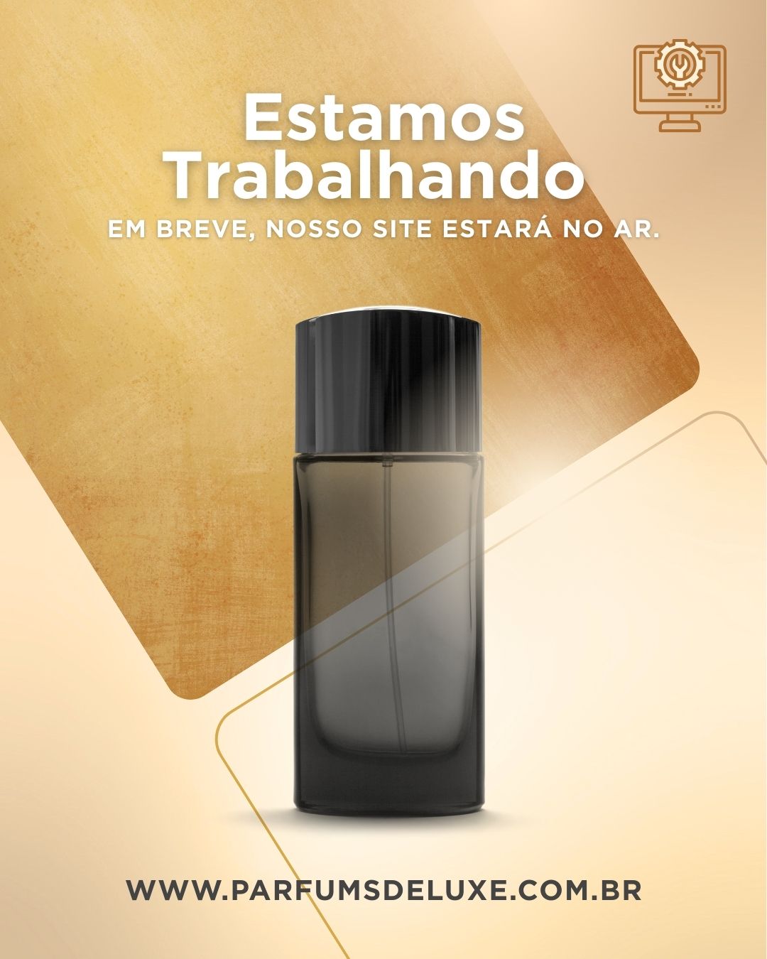 Post Instagram Perfume Venda Elegante Dourado