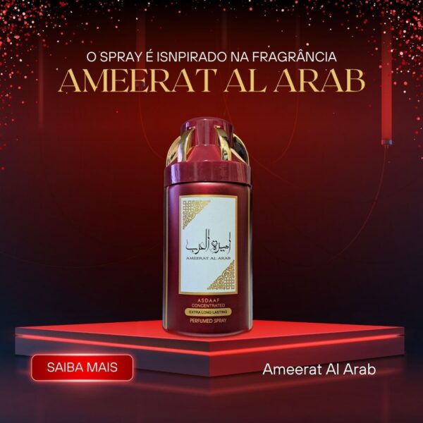 Perfume Lattafa spray Ameerat Al Arab Eua de Parfum 250ML - Imagem 2